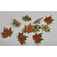 Brads - Small Maple Leaf Orange