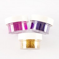 Embossing Powders Violet, Fuschia and Gold Twinkles