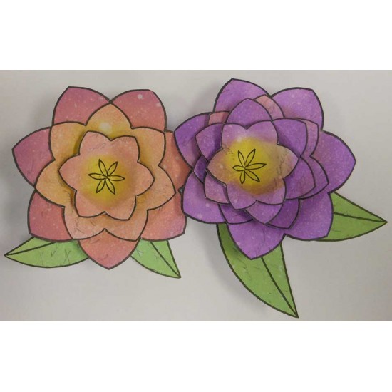 Sarah's 3D Flowers Rubber Stamp Set - ON SALE