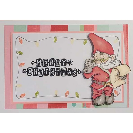 Gnome Sweet Gnome Rubber Stamp Set - SALE