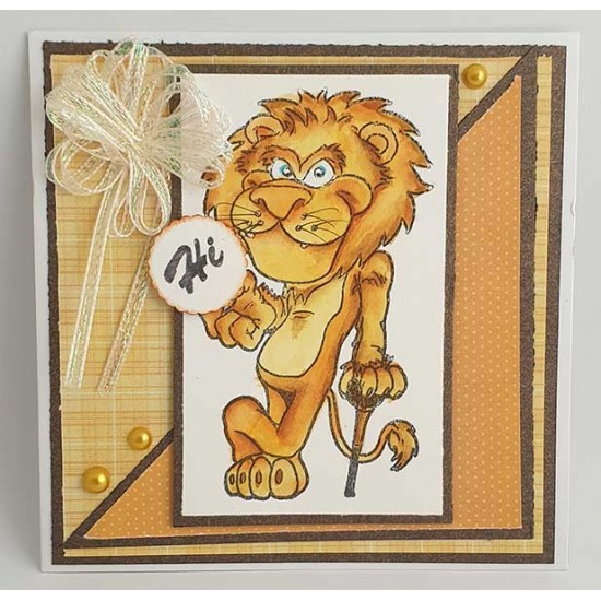 Lion rubber Stamp