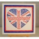 Union Jack Heart Rubber Stamp