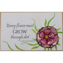 Grow Through Dirt Cling Rubber Stamp