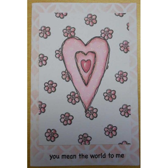 Big Heart Rubber Stamp