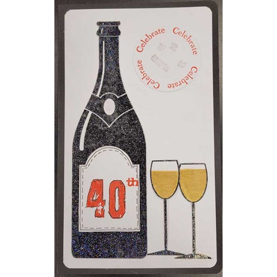 Large Wine Bottle Rubber Stamp Set - SALE