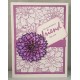 Dahlia Background unmounted rubber stamp