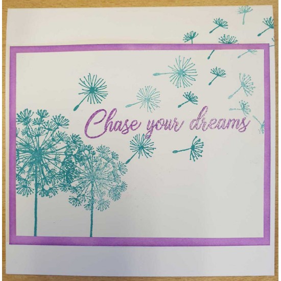 Dandelion Wishes Rubber Stamp Set Cling Mounted