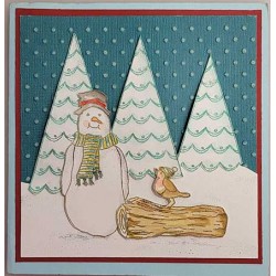 Winter Wonderland Friends Rubber Stamp Set - Discontinued