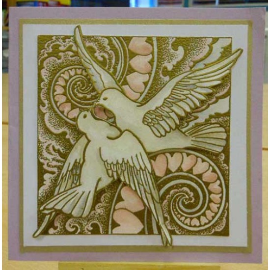 Doves Rubber Stamp