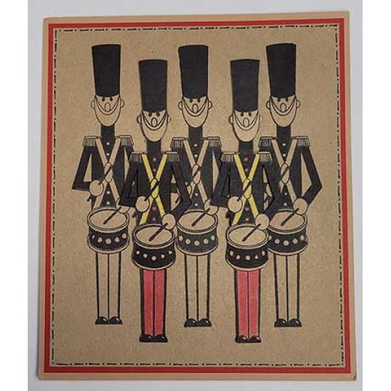 Drummer Boy Soldier Rubber Stamp