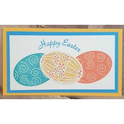 Egg Trio Large Rubber Stamps