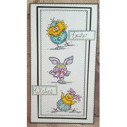 Easter Friends Cling Rubber Stamps