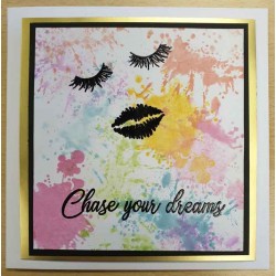 Dreaming Face Rubber Stamp