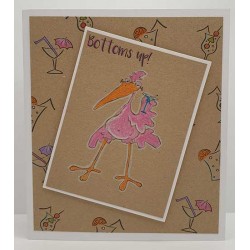 Flocker Cheers Cling Rubber Stamp