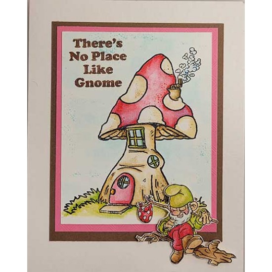 A Home for Gnomes Rubber Stamp Set