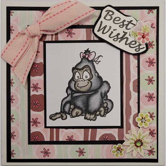 Gorillas Rubber Stamp Set - SALE