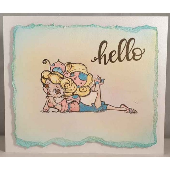 Leila Ladybug Rubber Stamp