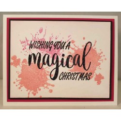 Magical Christmas Cling Rubber Stamp