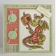 Marshmallow Dragon Rubber Stamp