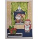 Mr & Mrs Claus Santa Cling Rubber Stamp Set - SALE