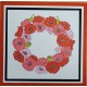 Poppy Wreath Cling mounted Rubber Stamp