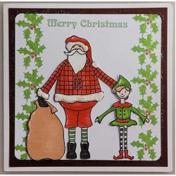 Santa Rubber Stamp - Discontinued