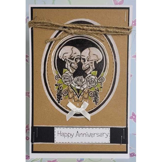 Happy Anniversary Happy Wedding Day Cling Rubber Stamps