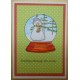 Small Snowglobe Rubber Stamp