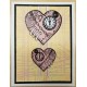 Steampunk Heart Small Rubber Stamp