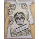 Sugar Skull Small Cling Rubber Stamp