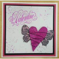 Be my Valentine Rubber Stamp