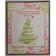 We wish Christmas Tree Cling Rubber Stamp