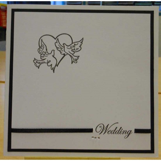 Wedding Script Invitation Rubber Stamp Set