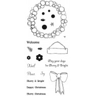 Bauble Wreath Clear Stamp Set