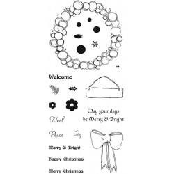 Bauble Wreath Clear Stamp Set