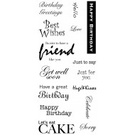 Birthday Greetings Clear Stamp Set