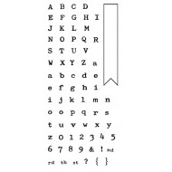 Typewriter Alphabet Clear Stamp Set