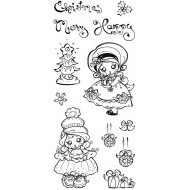 Poppi Pokkadott Christmas Clear Stamp Set - SALE