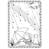 Stamp of the Month - April Showers 2023