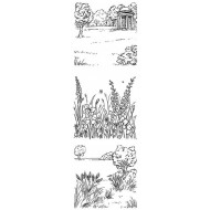 English Country Garden Cling Rubber Stamp Set