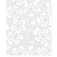 Flower Dots Cling Rubber Stamp