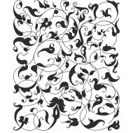 Mini Background - Arabesque Cling Rubber Stamp