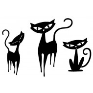 Feline Family Cling Rubber Stamp Set