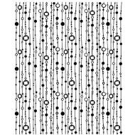 Bead Curtain Cling Rubber Stamp