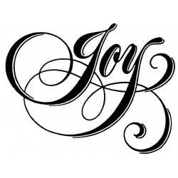 Joy Posh Cling Rubber Stamp