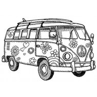 Campervan Cling Rubber Stamp