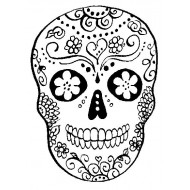 Sugar Skull Small Cling Rubber Stamp