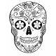 Sugar Skull Small Cling Rubber Stamp