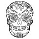 Sugar Skull Large Cling Rubber Stamp