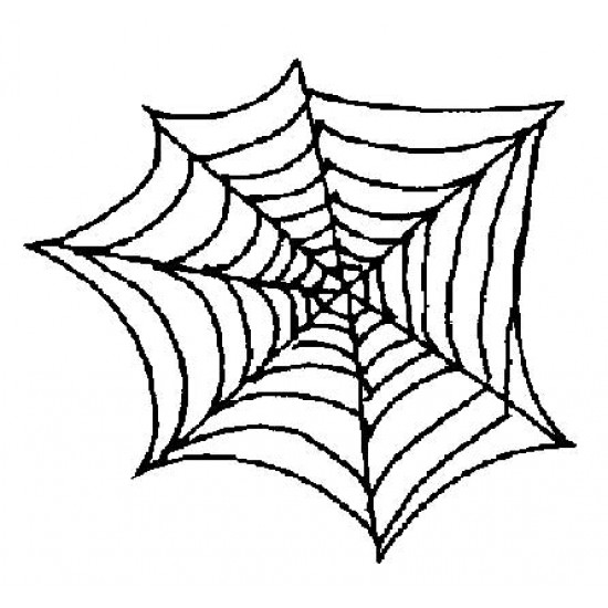 Spider Web Cling Rubber Stamp